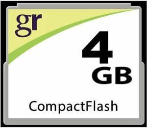 Gigaram CF-4GB-LI BRC 4GB 50p CF  r21MB/s w6MB/s with GR Label CompactFlash Card Bulk