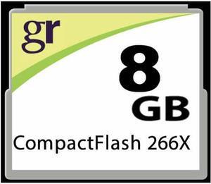 Gigaram CF-8GB-266-LI BSO 8GB 50p CF r40MB/s w19MB/s 266x [SMI+ORIG] CompactFlash Card w/ GR Label Bulk