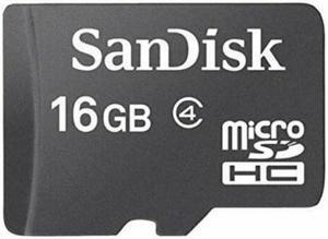 SanDisk 16GB microSDHC Class 4 SDSDQAB-016G Memory Card (10 Pack) with SD Adapters, Plastic Cases and 1 Reader
