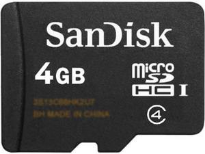 SanDisk 4GB microSDHC Card Class 4 SDSDQAB-004G Bulk Pack (1 Pack)