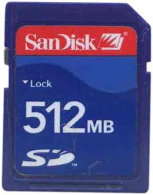 SanDisk 512MB SD Secure Digital Card Bulk Pack RFB (1 Pack)