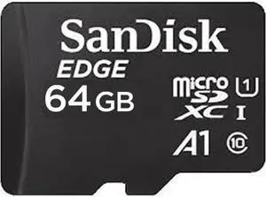 SanDisk SDSDQAD-064G CVQ 64GB 8p MSDHC Class 10 UHS-1 U1 Edge Micro Secure Digital High Capacity Card