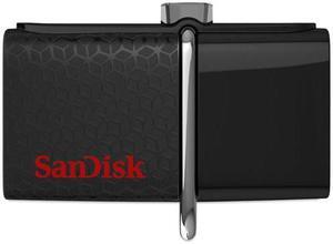 SanDisk SDDD2-016G CUK 16GB USB 3.0 Dual Flash Drive r130MB/s w40MB/s OTG SanDisk Ultra Retractable Slider Black RFB bulk