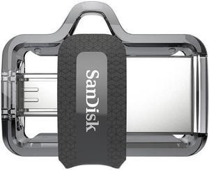 SanDisk SDDD3-064G CXG 64GB USB 3.0 FlashDrive r150MB/s w40MB/s OTG for Android Sandisk Ultra Dual Drive m3.0 Slider Black/Silver bulk