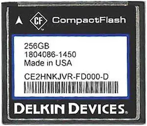 Delkin CE2HNKJVR-FD000-D DEN 256GB 50p CF CompactFlash Card bulk