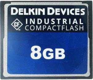 Delkin DDICF08-U DHX 8GB 50p CF Industrial SLC Grade r40MB/s w30MB/s 266x UDMA7 CompactFlash Card Bulk