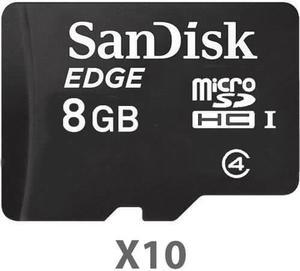 SanDisk Kit of Qty 10 x Sandisk 8GB mSDHC SDSDQAB-008G Card
