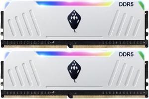 ANACOMDA ET RGB DDR5 288-Pin PC RAM Memory 7200MHz(PC5 57600) CL34 32GB (16GBX2) UDIMM (White) with Heatsink Desktop Memory Model. Made in TAIWAN