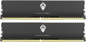 ANACOMDA KingSnake DDR5 RAM Memory 7200MHz(PC5 57600) CL34 32GB (16GBX2) 288-Pin Desktop RAM UDIMM With Heatsink Made in TAIWAN