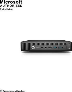 HP EliteDesk 800 G2 Mini Business Desktop PC Intel Quad-Core i5-6500T up to 3.1G,8G DDR4,240G SSD,VGA,DP port,Windows 10 Professional 64 Bit-Multi-Language-English/Spanish (Renewed)