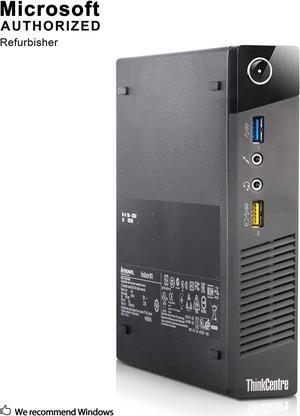 Lenovo ThinkCentre M73 Tiny Business Desktop Computer, Intel Core i3 4130T 2.9GHz, 4G DDR3, 500G, WiFi, USB 3.0, VGA, DisplayPort, Win 10 64-Bit Supports English/Spanish/French(I3)(Renewed)
