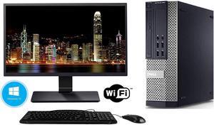 Dell Optiplex 7020 SFF Desktop Computer Tower PC (Intel Core i5-4570, 16 GB Ram, 2 TB HDD, HDMI, WiFi Bluetooth, DVD-RW) Win 10 Pro, 24 Inch Monitor (Renewed)
