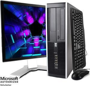 HP Elite Desktop Computer - Windows 10 Pro, Intel Quad Core i5 3.2GHz, 8GB RAM, 500GB HDD, 22" LCD Monitor, Keyboard, Mouse, WiFi, Compatible with Microsoft Authorized Renewed PC (Renewed)