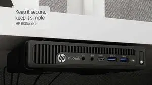HP 600 G2 Micro Computer Mini Tower Tiny PC (Intel Quad Core i3-6100T, 16GB Ram, 128GB SSD, WIFI, VGA, USB 3.0) Win 10 Pro (Renewed)