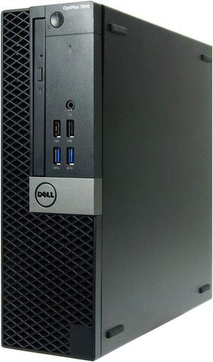 Dell Optiplex 7040-SFF, Core i7-6700 3.4GHz, 16GB RAM, 480GB Solid State Drive, DVD, Windows 10 Pro 64Bit (Certified Renewed)