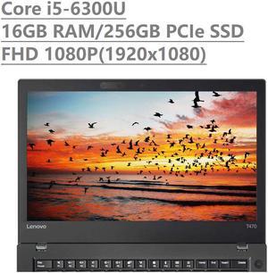 (ThinkPad T470 FHD Business Laptop) 2019 Lenovo Thinkpad T470 14" IPS Full HD FHD (1920x1080) Business Laptop (Intel Core i5-6300U, 16GB DDR4 RAM, 256GB PCIe NVMe M.2 SSD) Thunderbolt, Type-C, HDMI, R