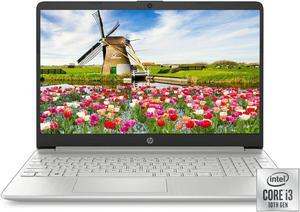 HP 15.6" HD Intel 10th Gen i3-1005G1 3.4GHz 4GB RAM 128GB SSD Webcam Windows 10 Laptop (1W830UA) (1W830UA)