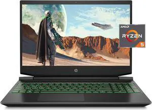 HP Pavilion Gaming 15-inch Laptop, AMD Ryzen 5 4600H, NVIDIA GeForce GTX 1650 , 8GB RAM, 512 GB PCIe NVMe M.2 SSD, Windows 10 (15-ec1010nr, Shadow Black) (3G420UA#ABA)