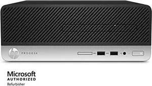 HP ProDesk 400 G4 Desktop Small Form Factor Business PC, Intel Quad-Core i5-6500 up to 3.6G,8G DDR4,240G SSD,VGA,DP,Win 10 Pro 64 bit-Multi-Language Support English/Spanish (Renewed)