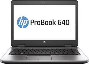 HP ProBook 640 G2 Laptop, 14" Display, Intel Core i5-6200U 2.3GHz, 16GB RAM, 256GB SSD,, DisplayPort, Wi-Fi, Bluetooth, Windows 10 Pro (Renewed)