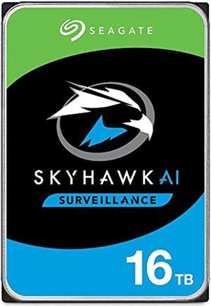 Seagate Skyhawk AI 16TB Video Internal Hard Drive HDD - 3.5 Inch SATA 6Gb/s 256MB Cache for DVR NVR Security Camera System with Drive Health Management and in-House Rescue Services (ST1 (ST16000VE002)