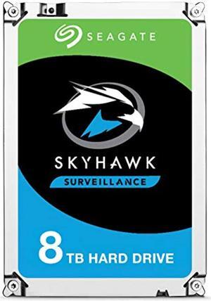 Seagate SkyHawk 8TB Surveillance Internal Hard Drive HDD - 3.5 Inch SATA 6Gb/s 256MB Cache for DVR NVR Security Camera System with Drive Health Management (ST8000VX0022) (ST8000VXB22)