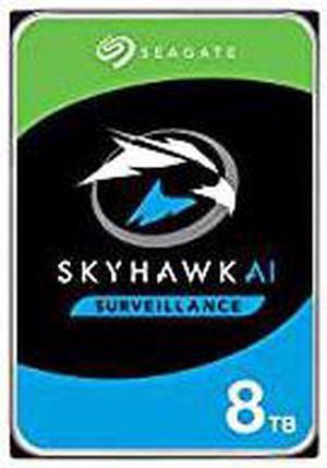 Seagate Skyhawk AI 8TB Video Internal Hard Drive HDD - 3.5 Inch SATA 6Gb/s 256MB Cache for DVR NVR Security Camera System with in-House Rescue Services (ST8000VE001) (ST8000VE001)