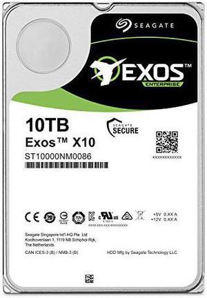 Seagate Exos x10 10TB SATA 6Gb/s 256MB Cache Enterprise Hard Drive 3.5" (ST10000NM0086) (ST10000NM0086)