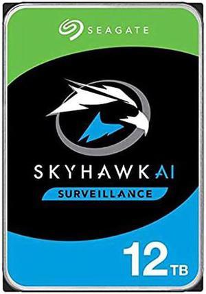 Seagate Skyhawk AI ST12000VE001 12 TB Hard Drive - 3.5" Internal - SATA (SATA/600) - Network Video Recorder, Camera Device Supported - 3 Year Warranty (ST12000VE001)