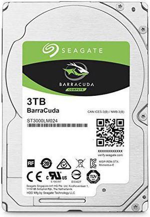 Seagate BarraCuda 3TB Internal Hard Drive HDD - 2.5 Inch Sata 6Gb/s 5400 RPM 128 MB Cache for Computer Desktop PC (ST3000LM024) (ST3000LM024)