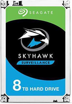 Seagate - ST8000VX004 Skyhawk ST8000VX004 8 TB Hard Drive - 3.5 Internal - SATA (SATA/600) - Video Surveillance System, Network Video Recorder Device Supported - 256 MB Buffer (ST8000VX004)