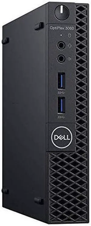 Dell OptiPlex 3060 Micro Desktop Computer, Intel Core i3-8100T 3.1 GHz Quad-Core, 4GB RAM, 500GB HDD, WiFi, Windows 10 Pro (Renewed) (WMT3D-cr)
