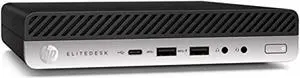 HP Elitedesk 800 G4 Mini Business Desktop (Intel Quad Core i5-8500T, 32GB DDR4 RAM, 1TB NVME Type-C, DisplayPort, WiFi, Ethernet, Kbd+Mou, Windows 11 Pro 64-bit with 24" LCD(Renewed) ?