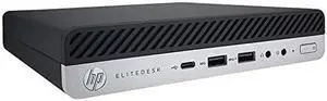 HP EliteDesk 800 G5 Mini - 9th Gen Intel Core i5-9500T 6-Core up to 3.70 GHz, 16GB DDR4 Memory, 256GB NVMe SSD, WiFi-6, Bluetooth 5.0, Intel UHD Graphics 630, Windows 10 Pro (Renewed) (8GC24UP#ABA-cr)