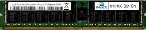 Brute Networks 815100-B21-BN - 32GB PC4-21300 DDR4-2666Mhz 2Rx4 1.2v ECC Registered RDIMM (Equivalent to OEM PN # 815100-B21)