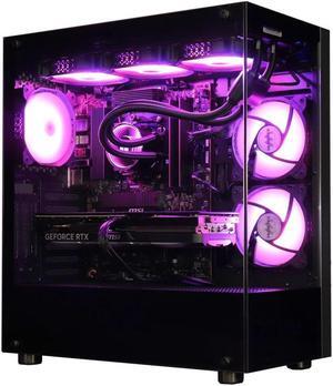 Cobratype Titanoboa Gaming PC Desktop - AMD Ryzen 7 5700X 3.4 GHz 8-Core, 32GB DDR4 RAM,1TB NVMe SSD, RTX 4060 8GB, 360mm Liquid-Cooled AIO, RGB Fans, WIFI &Bluetooth, Win 11 Pro 64bit