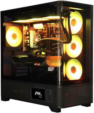 Cobratype Anaconda Gaming PC - AMD Ryzen 9800X3D, RTX 5070, 360mm AIO Liquid Cooler, 32 GB DDR5 RAM, 2 TB NVMe, Windows 11 Home - Gaming Desktop