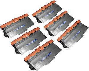 NEW SUPERIOR QUALITY! Brother TN750 Black Compatible Toner Cartridge (6 PACK)