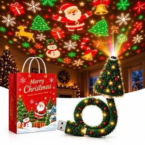 Christmas Projector Light, Plug and Play HD Christmas Projector, USB Powered Christmas Night Light with 6+ Holiday Patterns, Flexible Tree Lamp for Bedroom, Ceiling, Desk & Holiday Decor Christmas Projector Light, Plug and Play HD Christmas Projector, USB Powered Christmas Night Light with 6+ Holiday Patterns, Flexible Tree Lamp for Bedroom, Ceiling, Desk & Holiday Decor