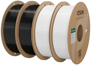 eSUN PETG Basic Filament 1.75mm, High Toughness Glossy PETG 3D Printing Filament, 1KG per Spool, 4 Spools 3D Printer Filament, Black*2 + White*2 eSUN PETG Basic Filament 1.75mm, High Toughness Glossy PETG 3D Printing Filament, 1KG per Spool, 4 Spools 3D Printer Filament, Black*2 + White*2