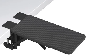 Desk Extender Tray, 11.8 x 5.9 Inch, Black Carbon Fiber | 90° Foldable Elbow Support, Table Mount Arm Wrist Rest Shelf, Clamp on Computer Arm Rest, Easy to Install, Office & Home Use Desk Extender Tray, 11.8 x 5.9 Inch, Black Carbon Fiber | 90° Foldable Elbow Support, Table Mount Arm Wrist Rest Shelf, Clamp on Computer Arm Rest, Easy to Install, Office & Home Use