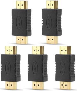 5PCS HDMI to HDMI Cable Adapter Extender Connector Converter HDMI Male to Male Coupler Extender 4K for HDTV Projector