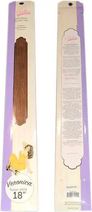 Babe Fusion Extensions 18 Inch Veronica #27A 20 Pieces 100% Human Remy Hair