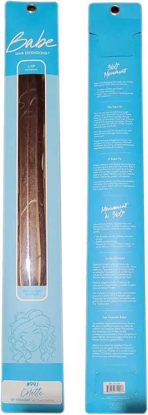 Babe I-Tip Pro 18 Inch Colette #99J Hair Extensions 20 Pieces Straight Color
