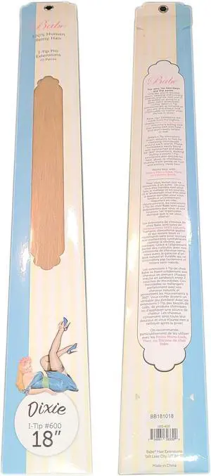 Babe I-Tip Pro 18 Inch Dixie #600 Hair Extensions 20 Pieces Straight Color