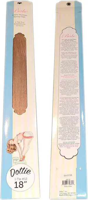 Babe I-Tip Pro 18 Inch Dottie #12 Hair Extensions 20 Pieces Straight Color