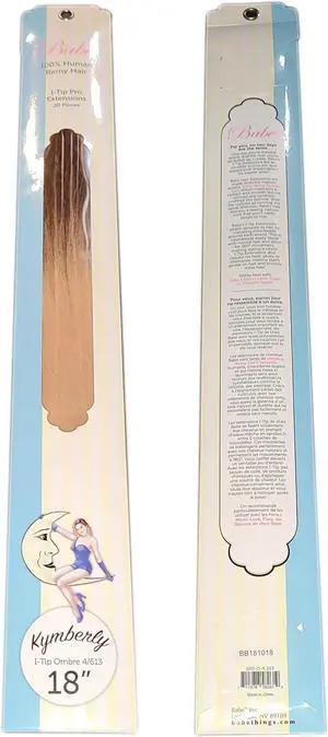 Babe I-Tip Pro 18 Inch Kymberly 4-613 #Ombre Hair Extensions 20 Pieces Straight Color