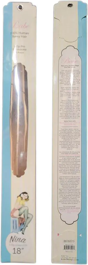 Babe I-Tip Pro 18 Inch Nina #Ombre 2-27A Hair Extensions 20 Pieces Straight Color