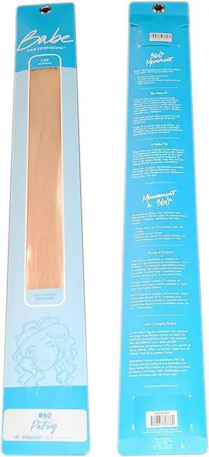 Babe I-Tip Pro 18 Inch Patsy #60 Hair Extensions 20 Pieces Straight Color