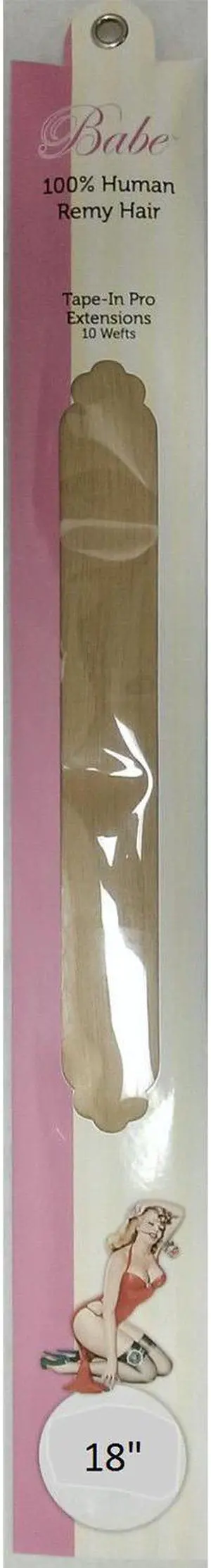 Babe Tape-In Extensions 18 Inch Bridget #27/613 10 Wefts 100% Human Remy Hair Babe Tape-In Extensions 18 Inch Bridget #27/613 10 Wefts 100% Human Remy Hair